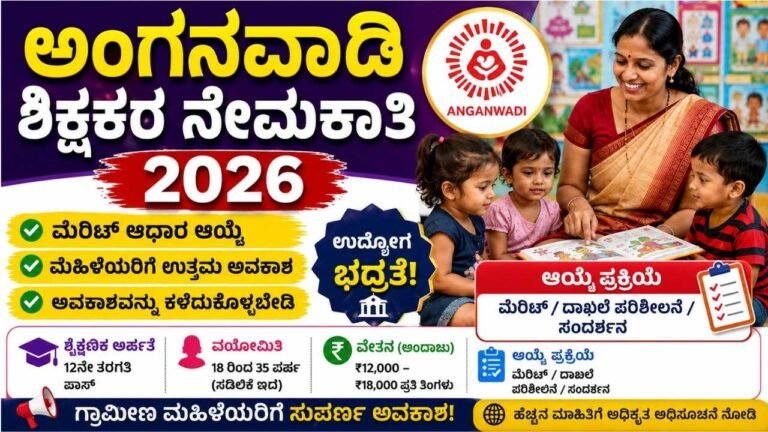 Anganwadi Teachers Recruitment 2026